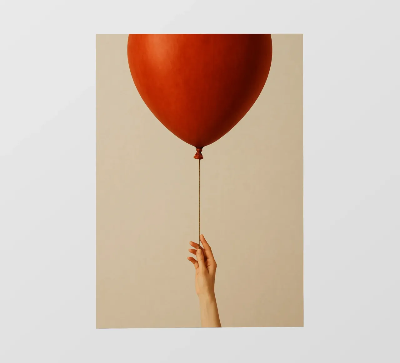 Held by a String: A Terracotta Heart Balloon pellicola backlit da Mosaic Dialogue