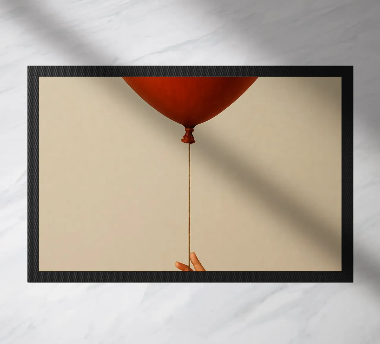 Held by a String: A Terracotta Heart Balloon zerbino da Mosaic Dialogue