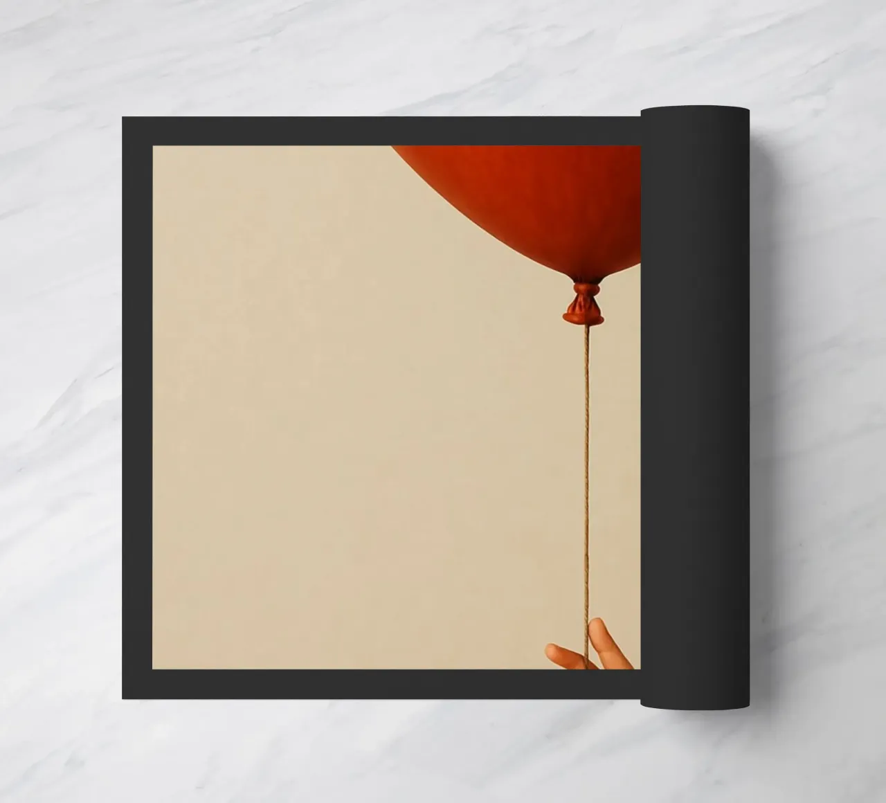 Held by a String: A Terracotta Heart Balloon zerbino da Mosaic Dialogue