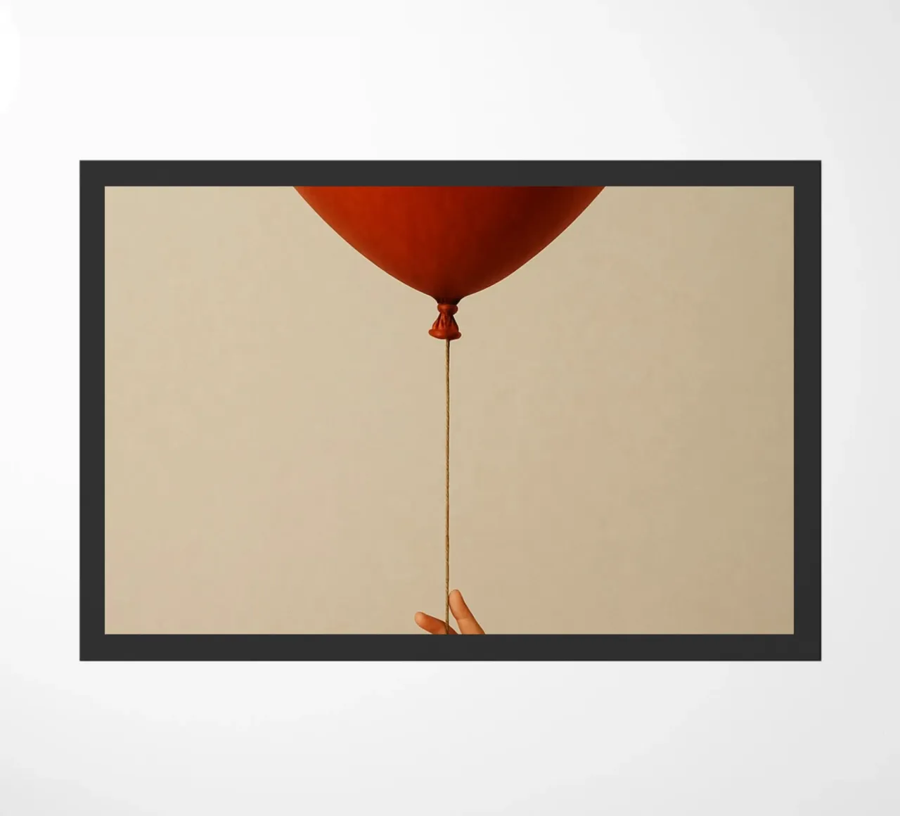 Held by a String: A Terracotta Heart Balloon zerbino da Mosaic Dialogue