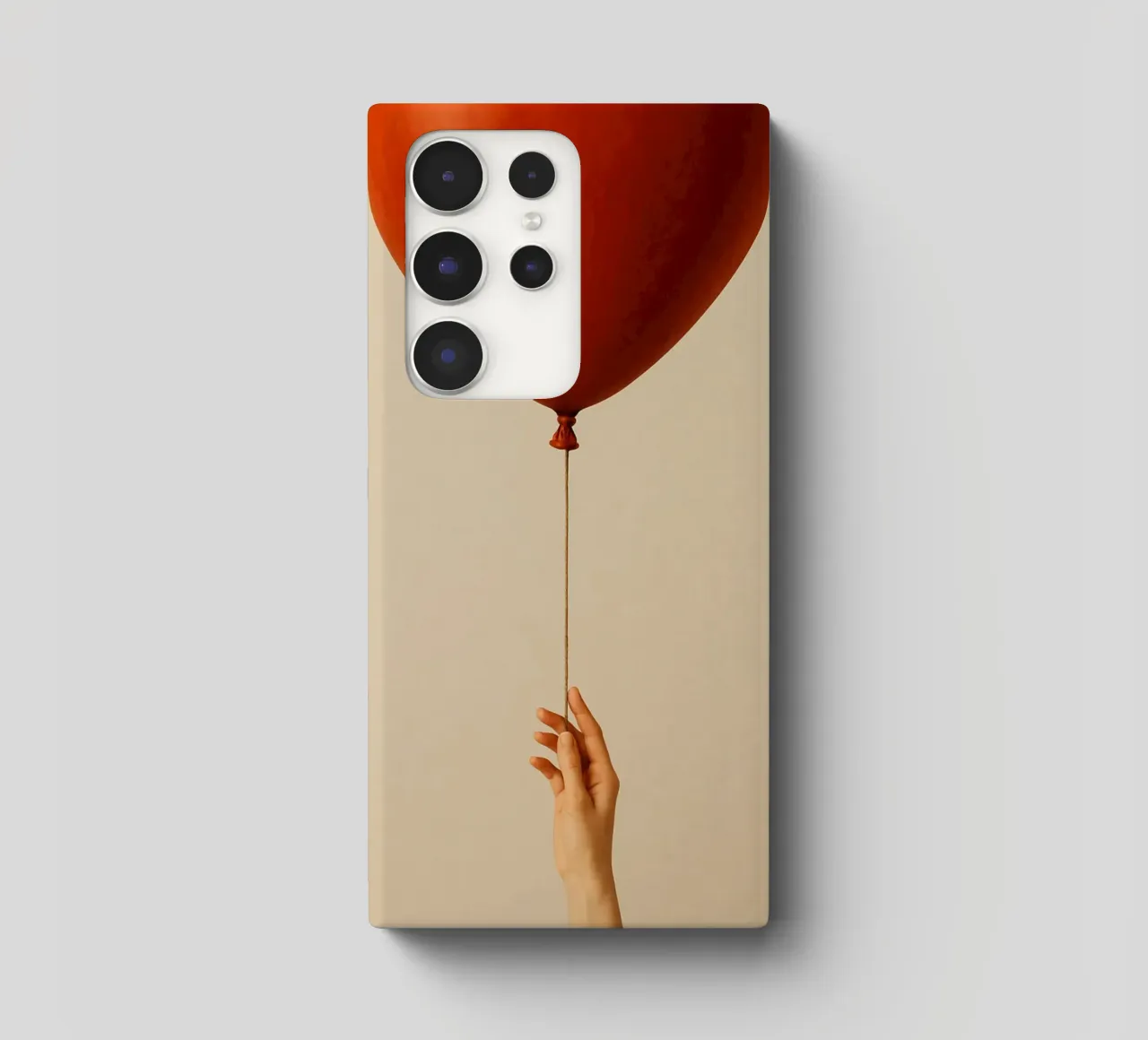 Held by a String: A Terracotta Heart Balloon cover samsung da Mosaic Dialogue