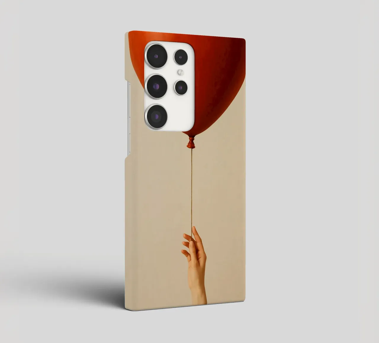 Held by a String: A Terracotta Heart Balloon cover samsung da Mosaic Dialogue