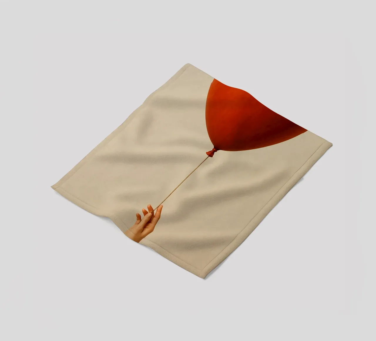 Held by a String: A Terracotta Heart Balloon coperta in pile da Mosaic Dialogue