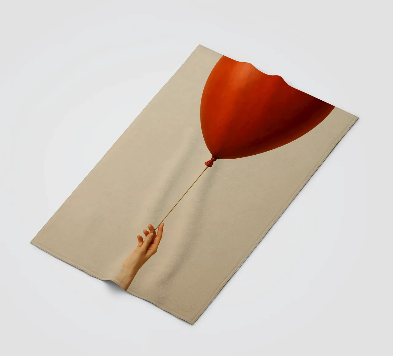 Held by a String: A Terracotta Heart Balloon coperta in pile da Mosaic Dialogue