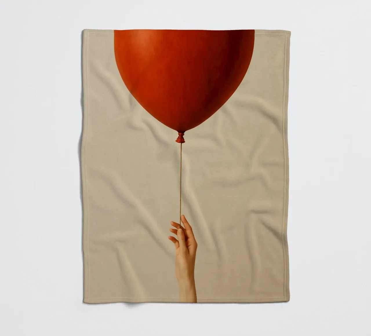 Held by a String: A Terracotta Heart Balloon coperta in pile da Mosaic Dialogue