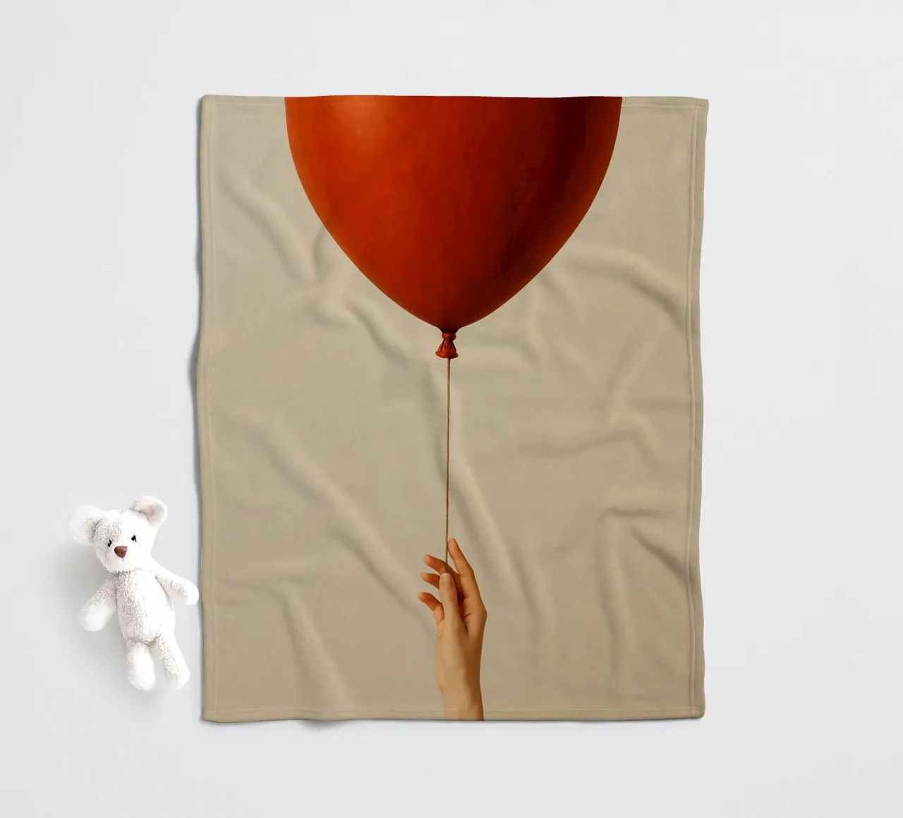 Held by a String: A Terracotta Heart Balloon coperta in pile da Mosaic Dialogue