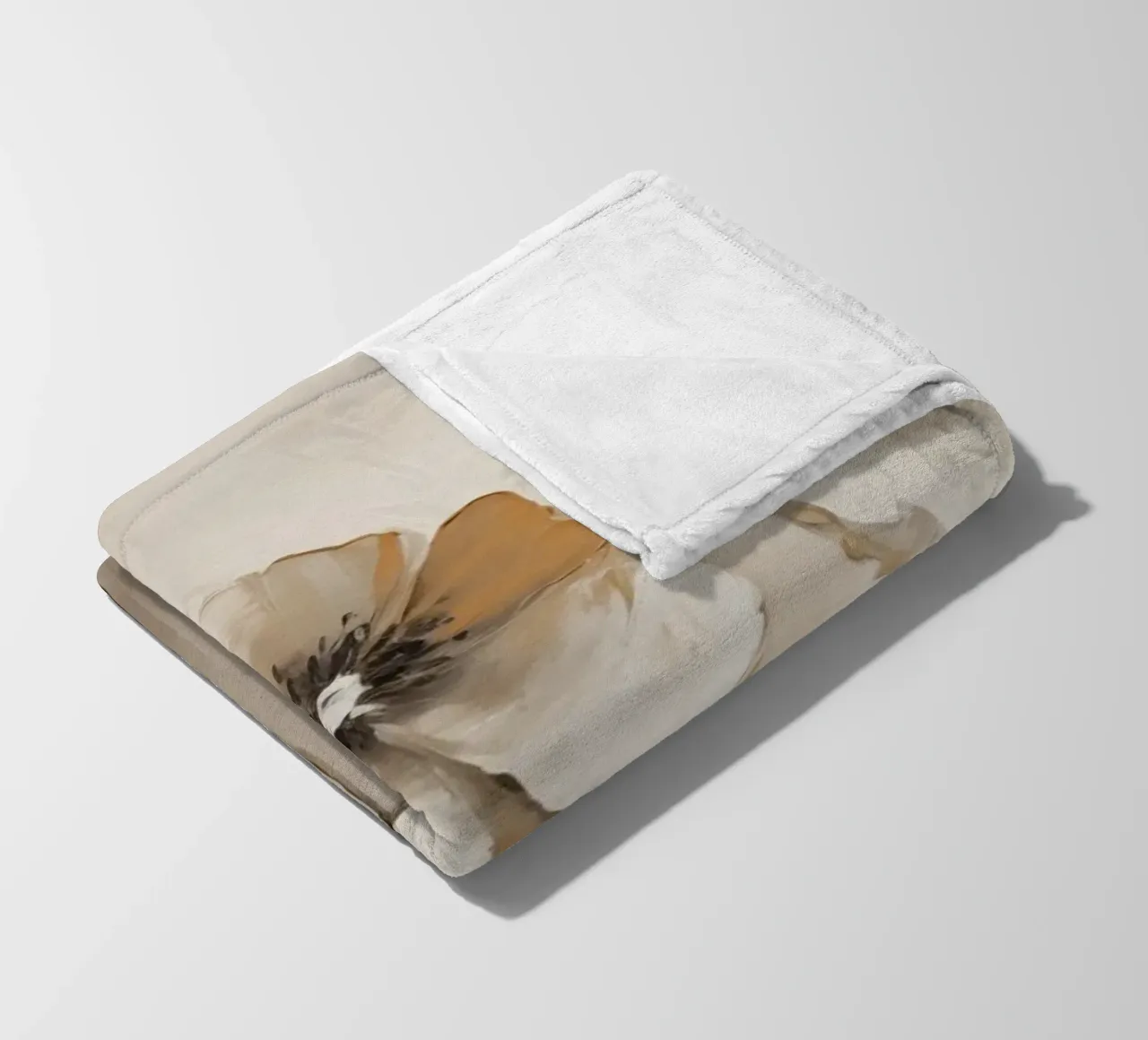 Papaveri nei colori del tortora coperta in pile da Imagine