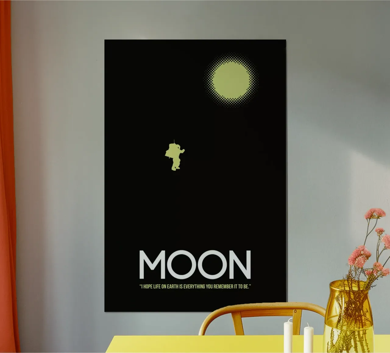 Moon poster con telaio in alluminio da Naxart