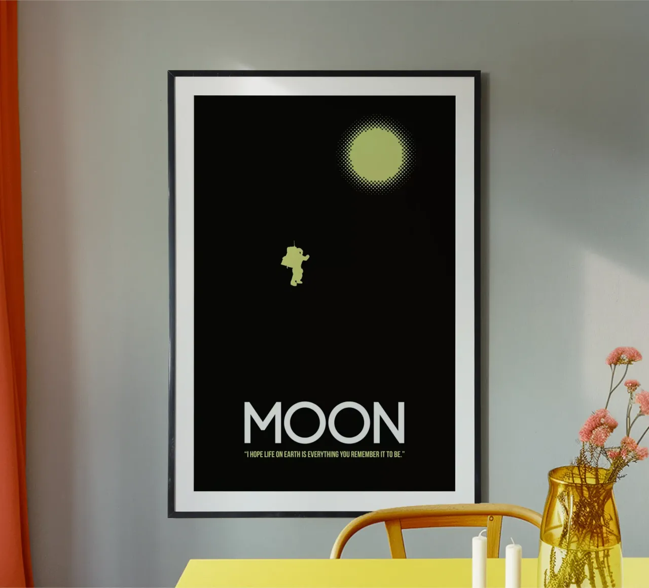 Moon poster con telaio in alluminio da Naxart