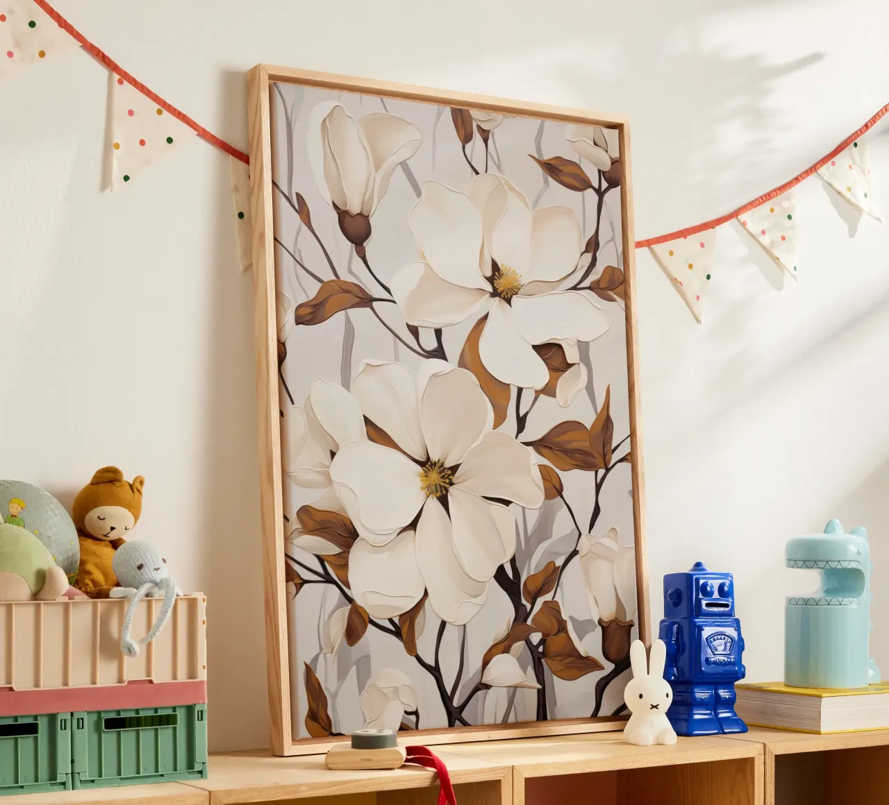 Muurkunst van Imagine canvas met Baklijst van Imagine