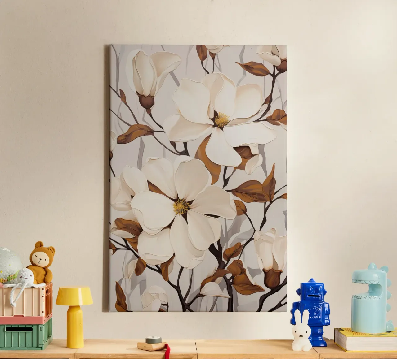 Muurkunst van Imagine canvas met Baklijst van Imagine