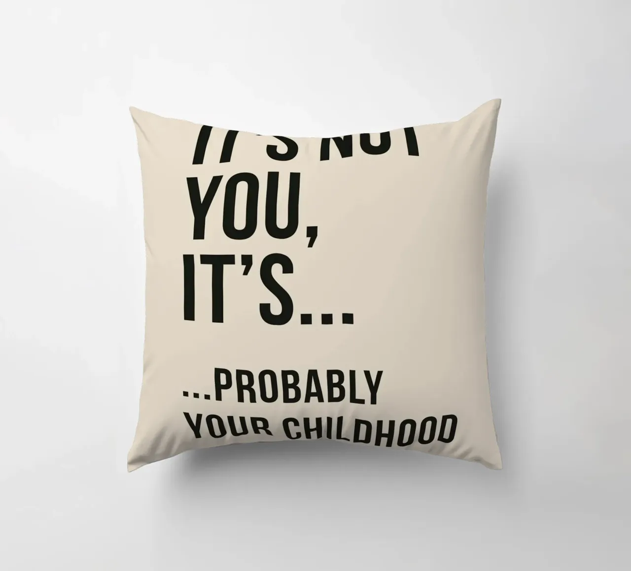 "It's Not You, It's... Your Childhood" - A Humorous Take cuscino da Mosaic Dialogue