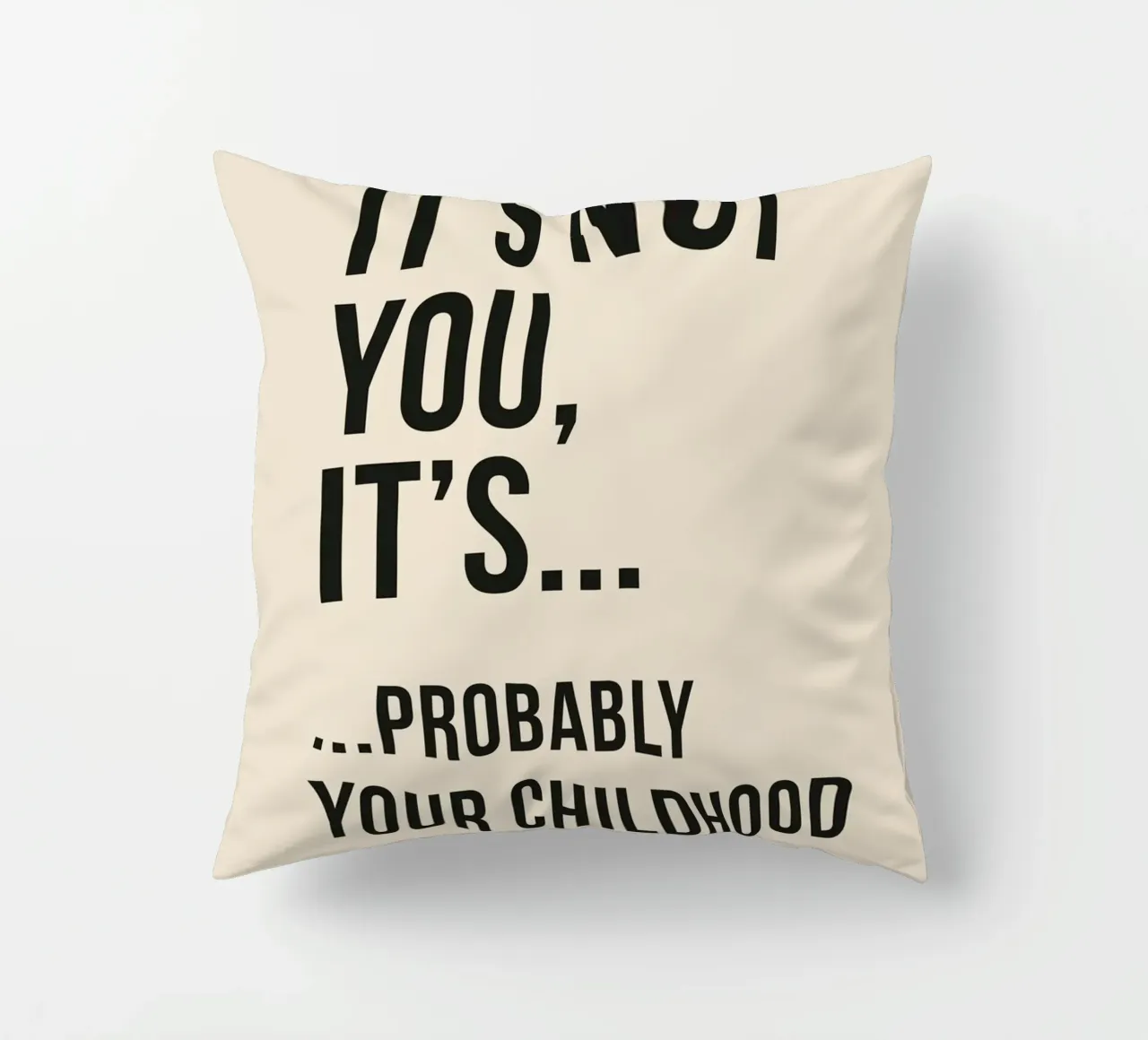 "It's Not You, It's... Your Childhood" - A Humorous Take cuscino da Mosaic Dialogue
