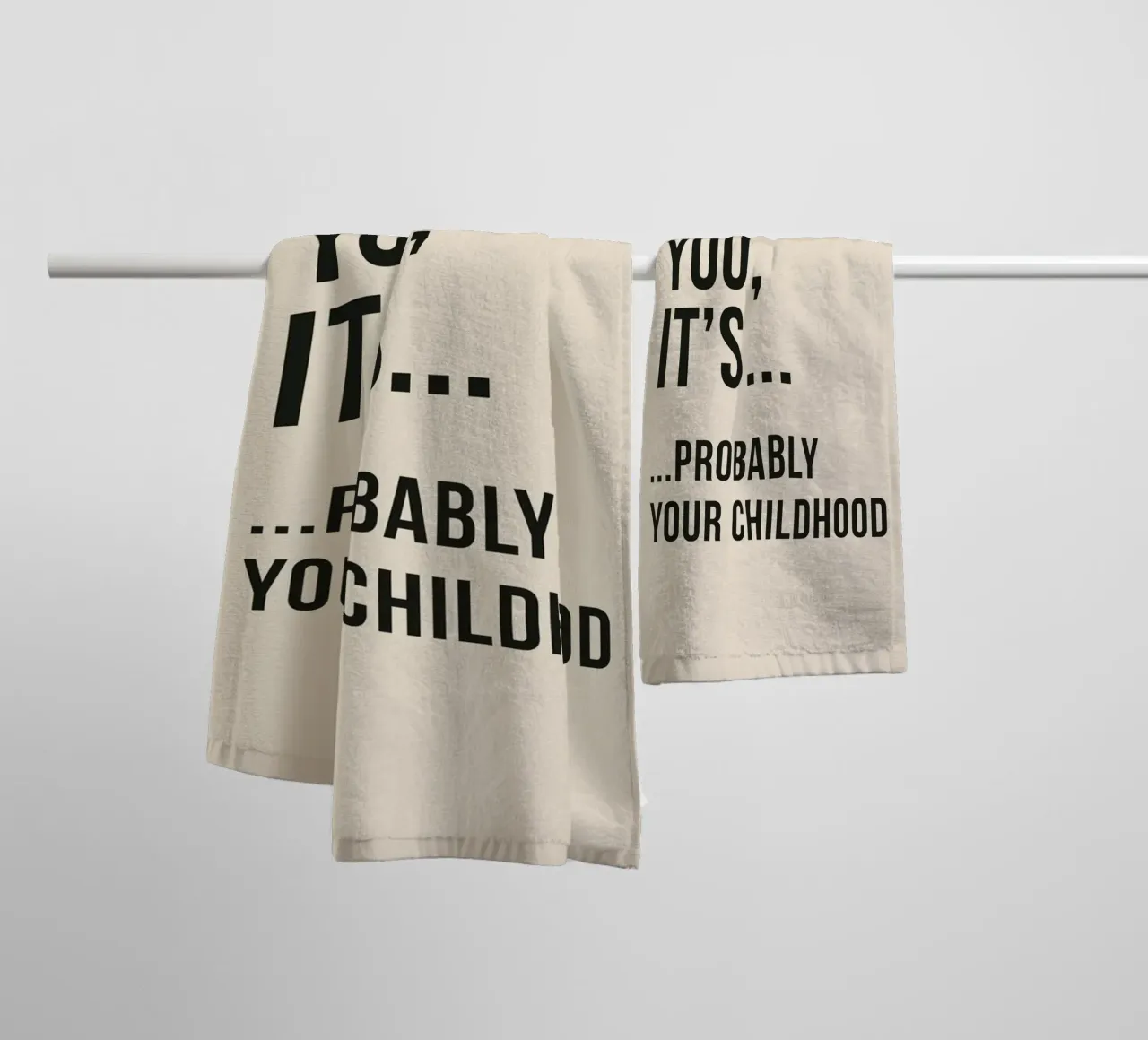 "It's Not You, It's... Your Childhood" - A Humorous Take badhanddoek van Mosaic Dialogue