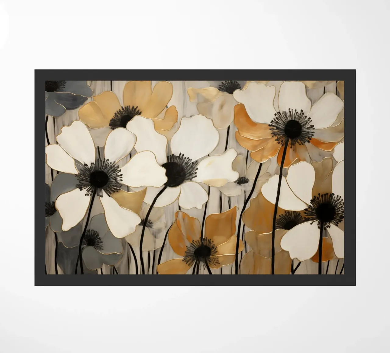 Fiori in crema e marrone zerbino da Imagine