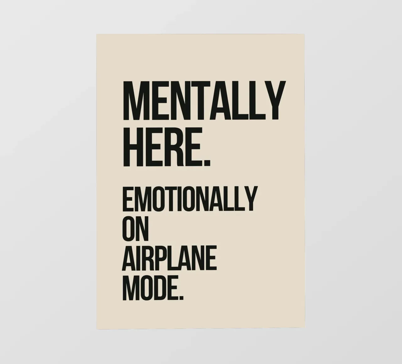 Mentally Present, Emotionally Detached pellicola backlit da Mosaic Dialogue
