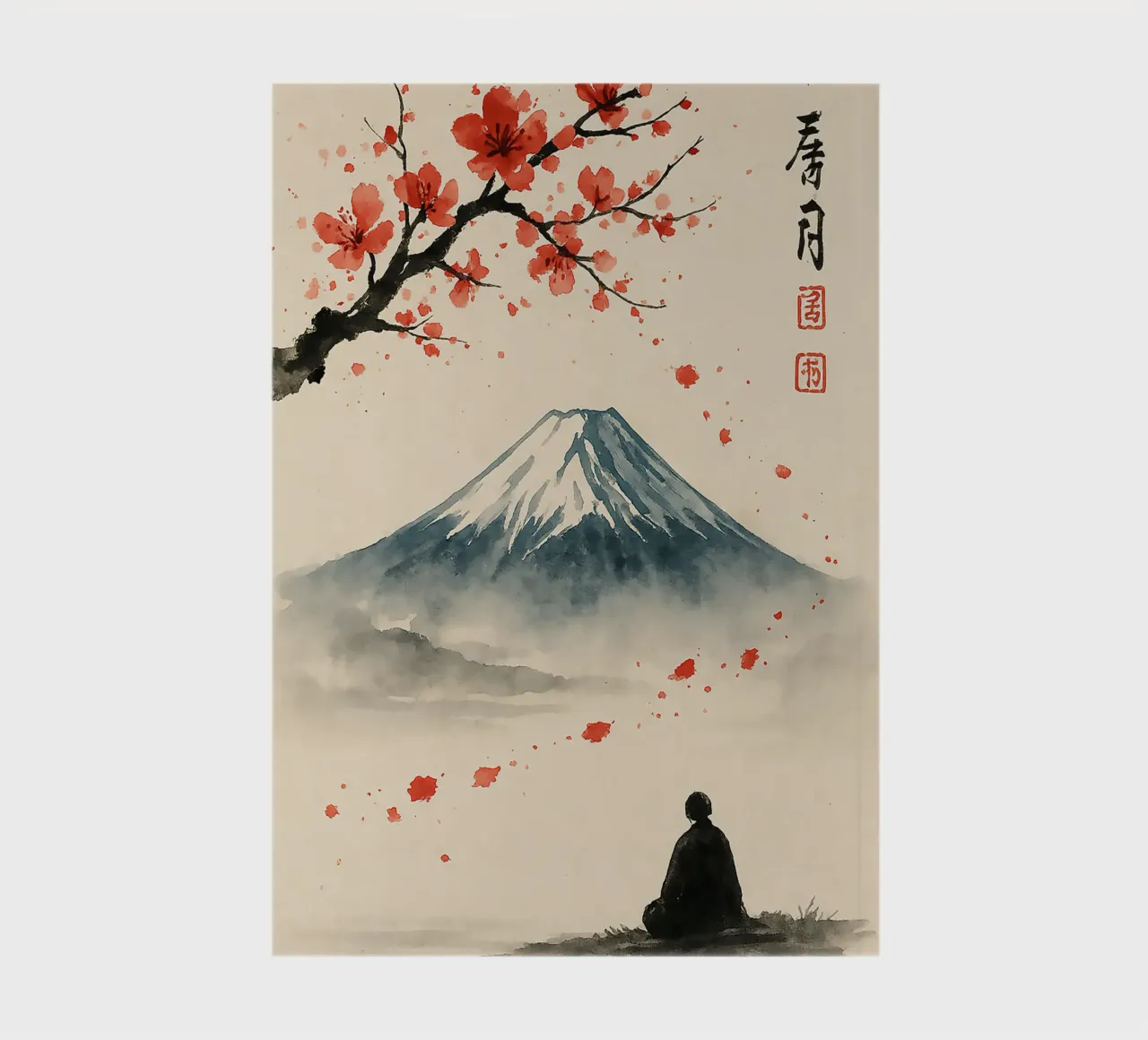 Serene View of Mount Fuji diario da Mosaic Dialogue