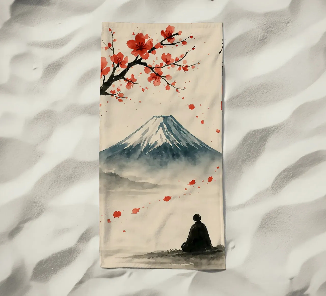Serene View of Mount Fuji telo mare da Mosaic Dialogue