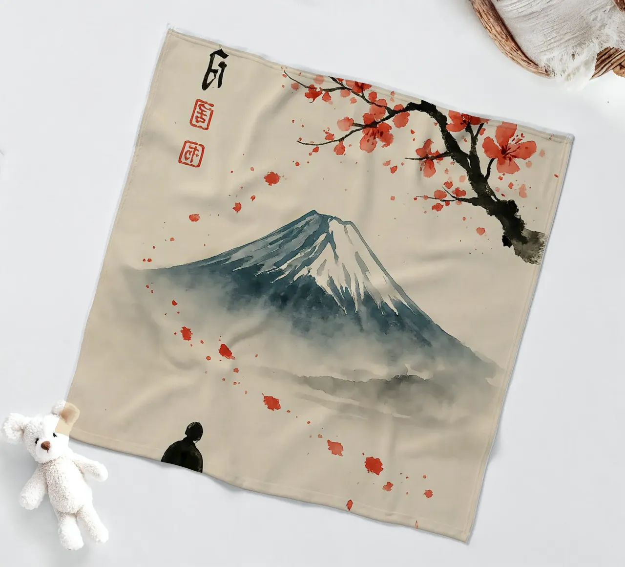 Serene View of Mount Fuji coperta in pile da Mosaic Dialogue