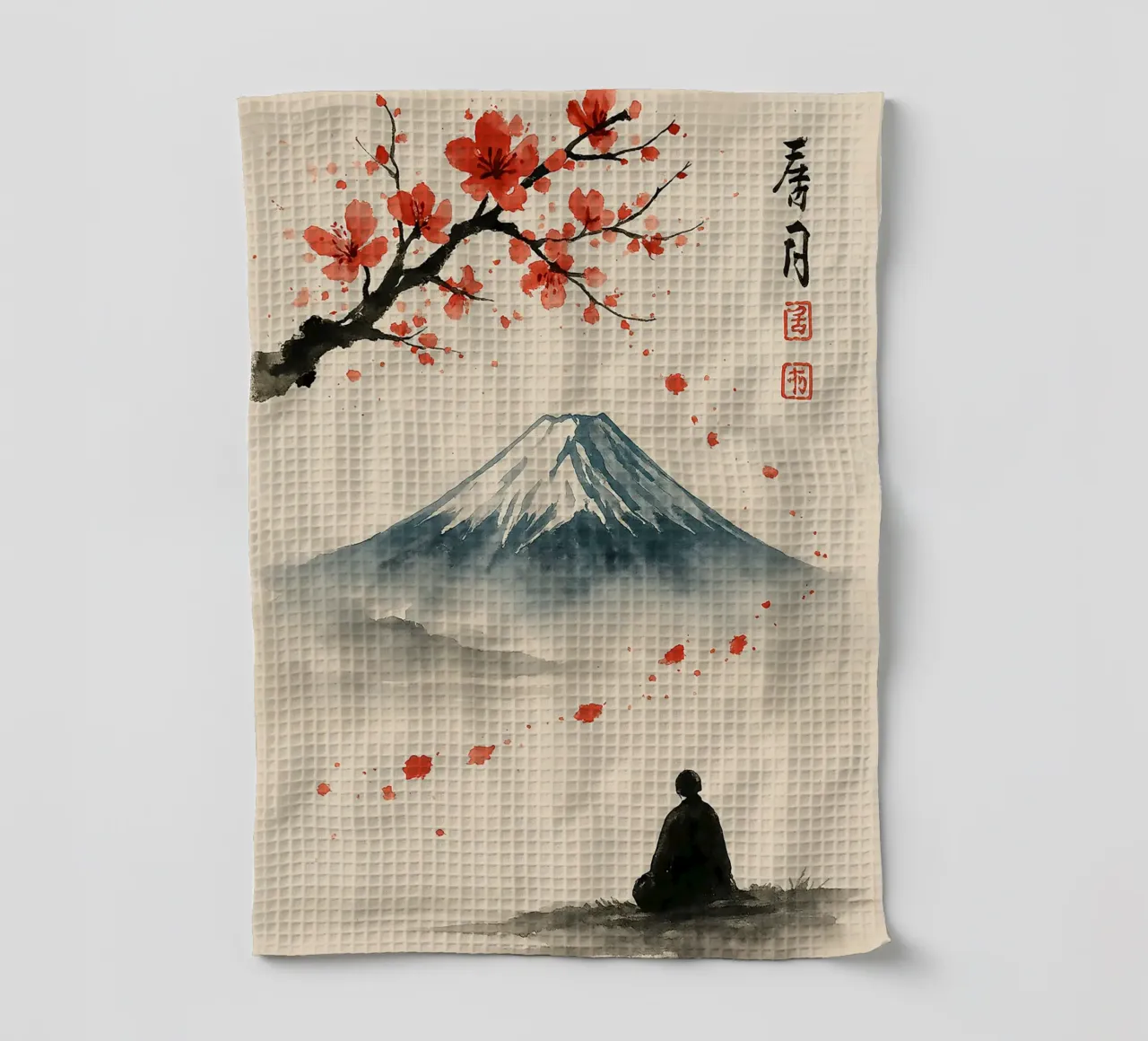 Serene View of Mount Fuji canovaccio da cucina da Mosaic Dialogue
