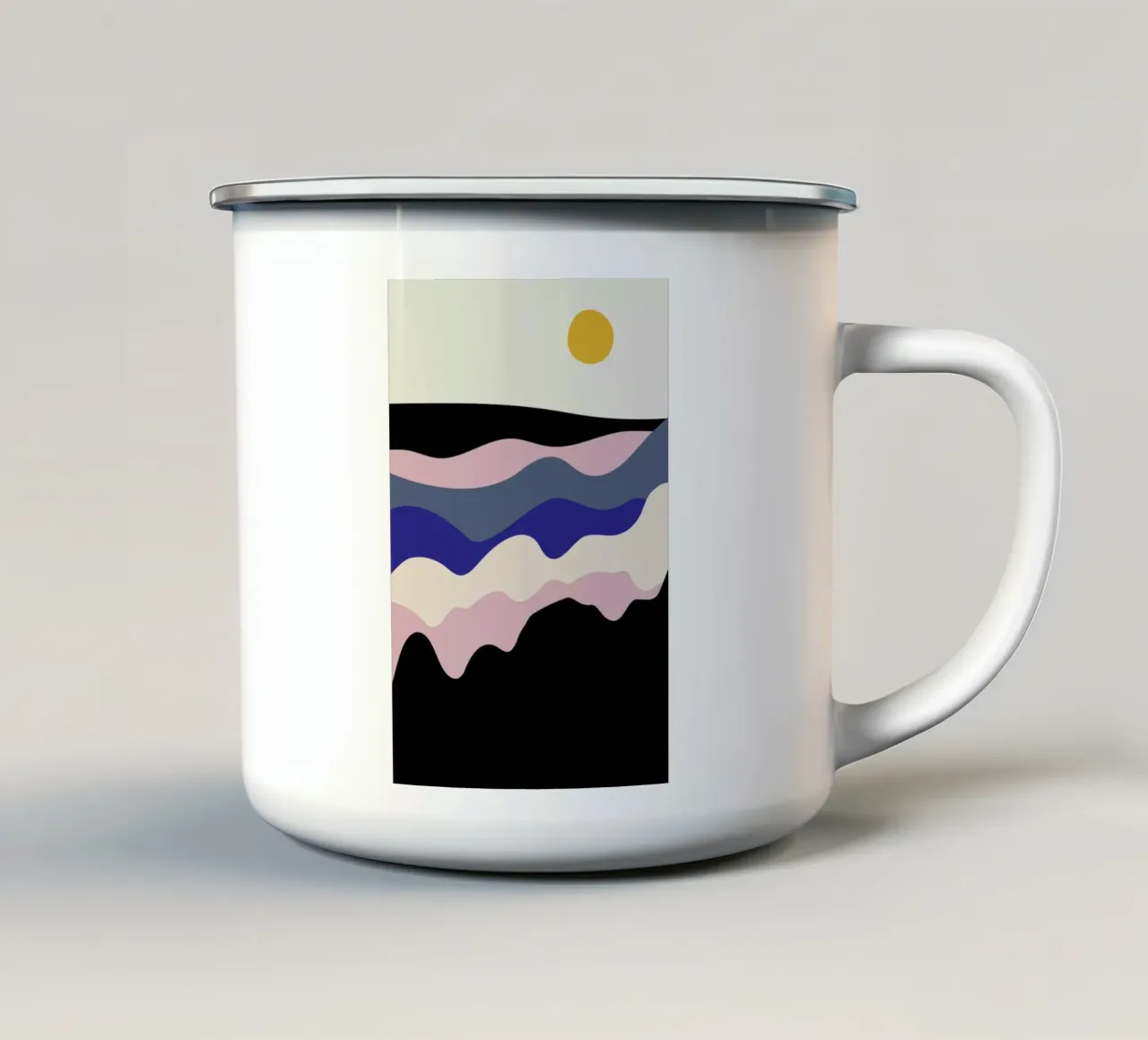 Sunrise tazza in smalto da Pure