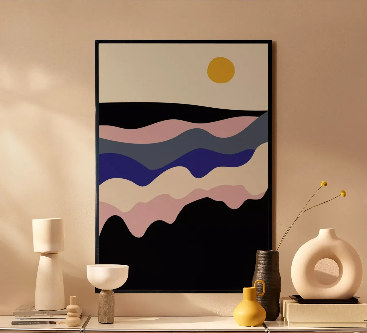 Sunrise poster con telaio in alluminio da Pure