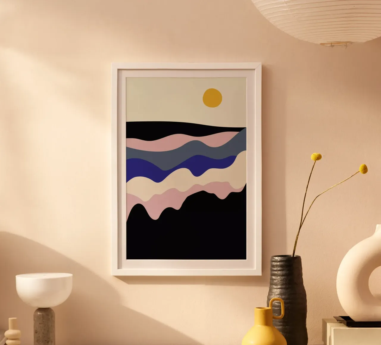 Sunrise poster con telaio in alluminio da Pure