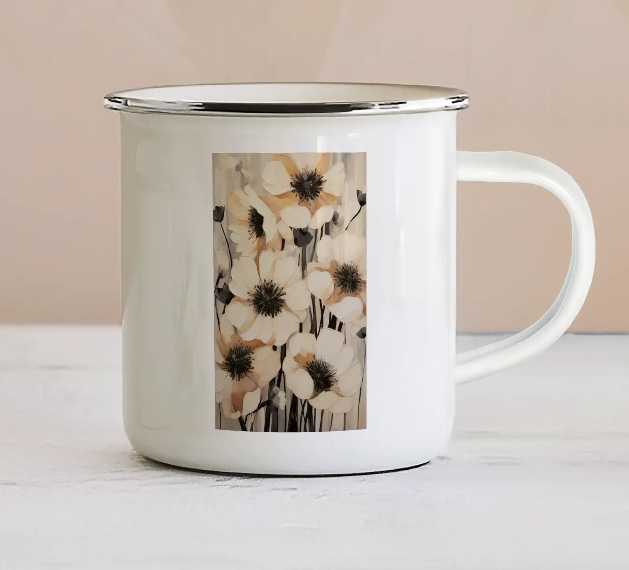 Arte da parete di Imagine tazza in smalto da Imagine