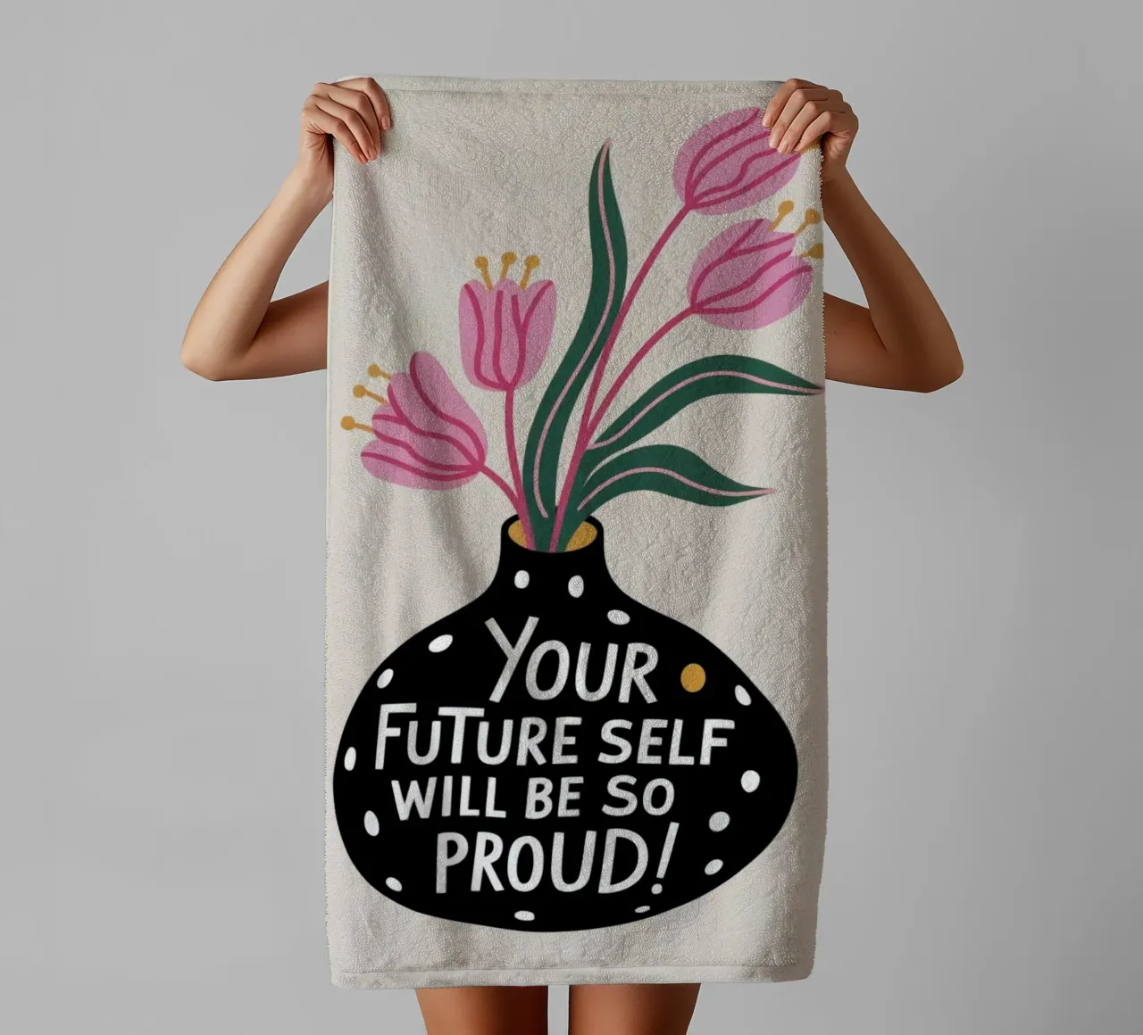 YOUR FUTURE SELF asciugamano da bagno da 20 Farben