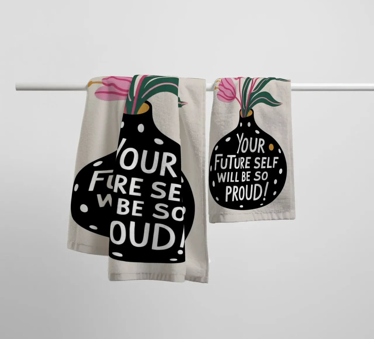 YOUR FUTURE SELF asciugamano da bagno da 20 Farben