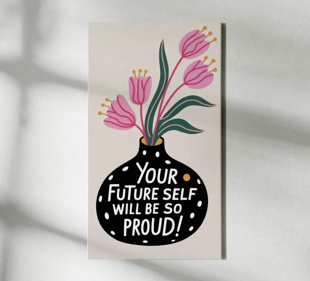 YOUR FUTURE SELF canvas with Floater frame by 20 Farben