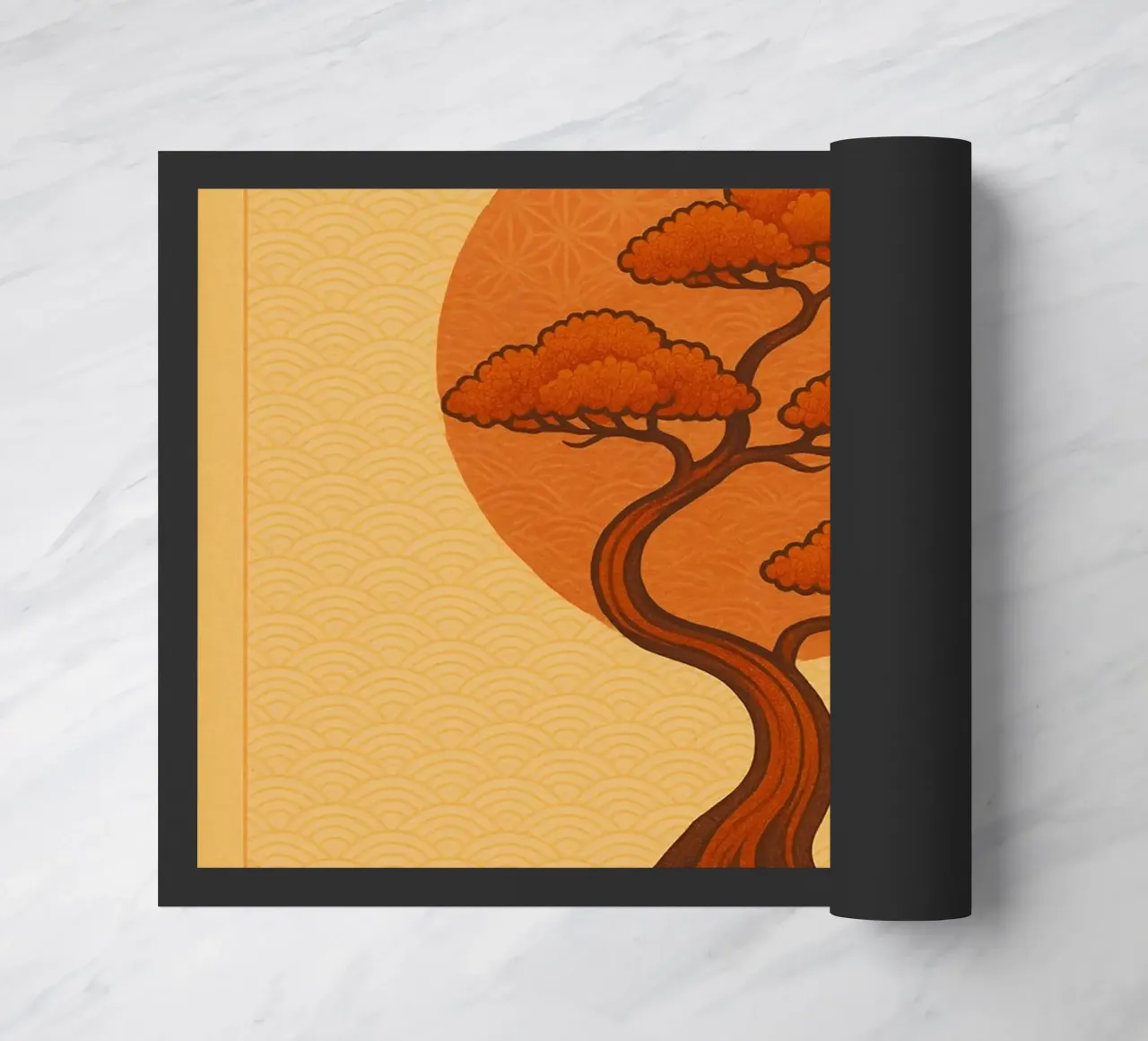 Autumnal Bonsai Sunset zerbino da Mosaic Dialogue