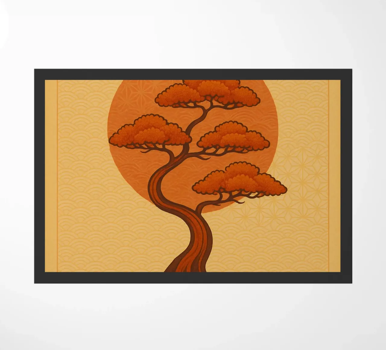 Autumnal Bonsai Sunset zerbino da Mosaic Dialogue