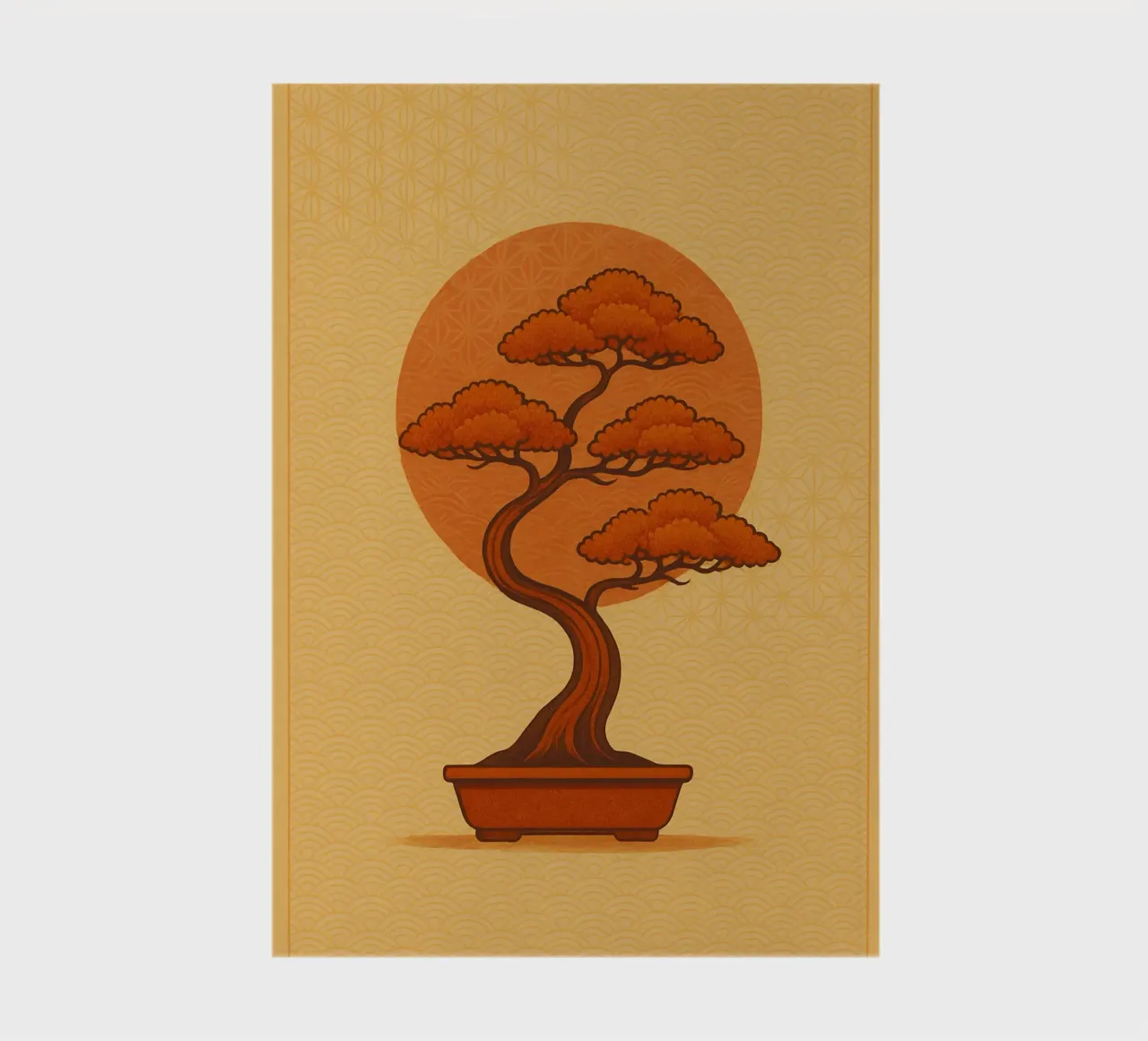 Autumnal Bonsai Sunset carnet de notes de Mosaic Dialogue