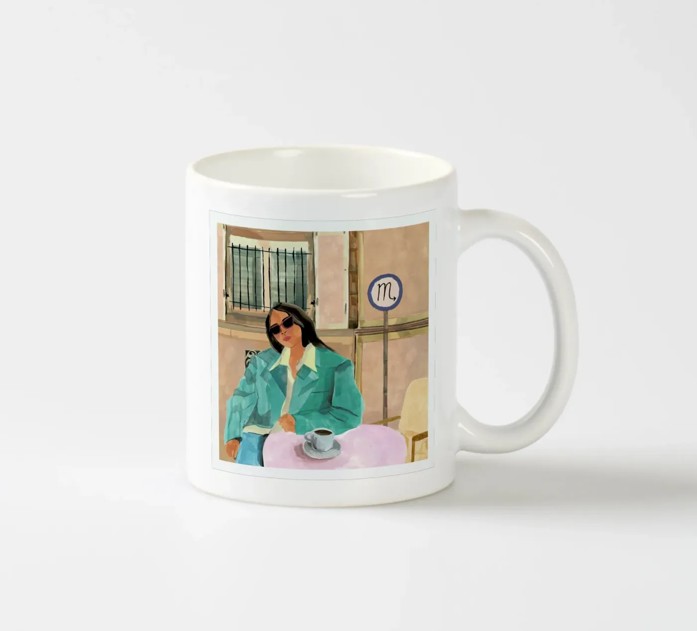 Scorpio ceramic mug by Laura Page