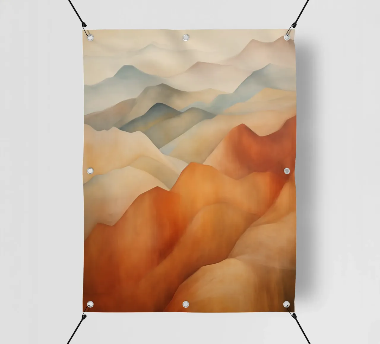 Paesaggio montano con i colori della terra telo in pvc da Imagine