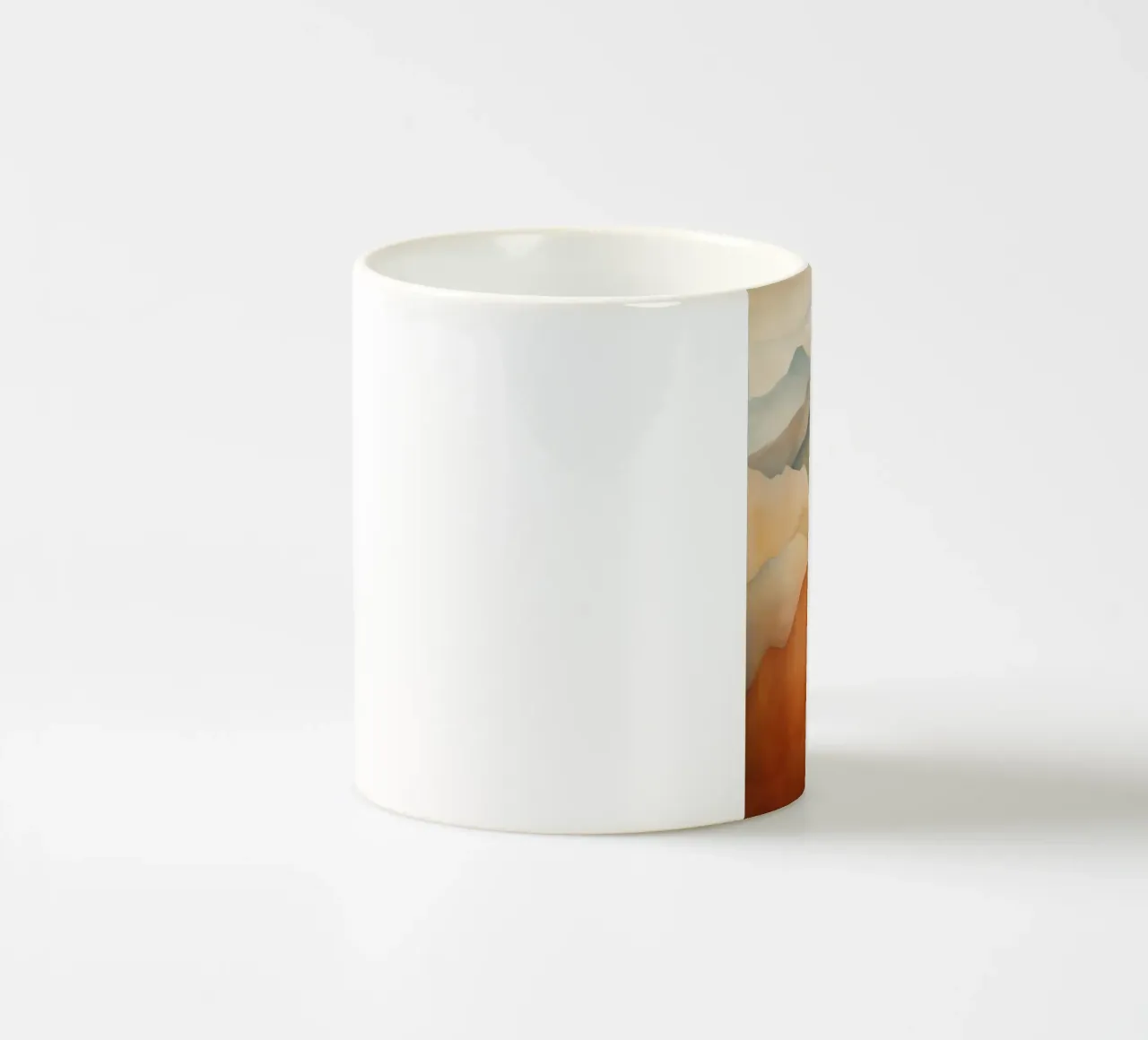 Paesaggio montano con i colori della terra tazza in ceramica da Imagine