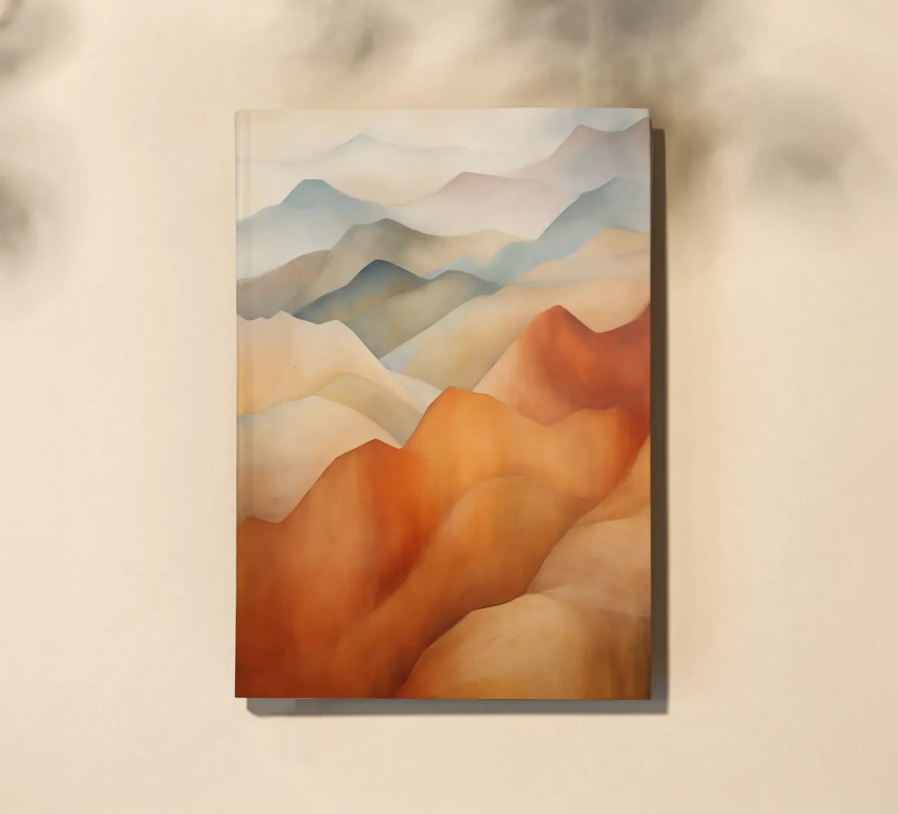 Mountain landscape in earthy colours notebook by Imagine