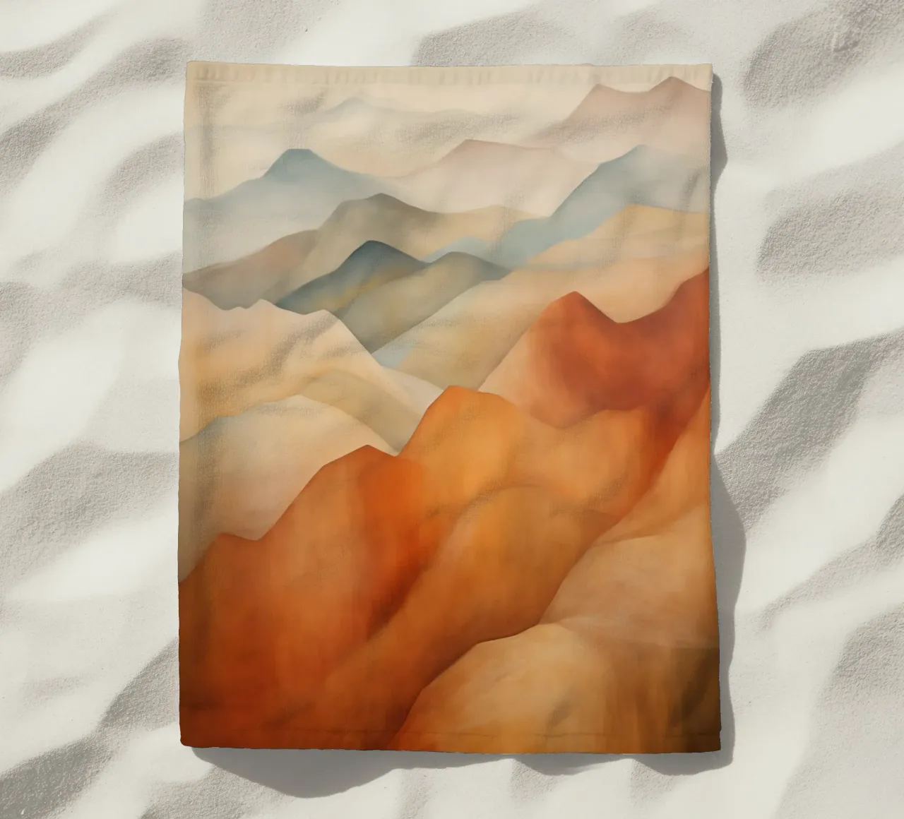 Paesaggio montano con i colori della terra telo mare da Imagine