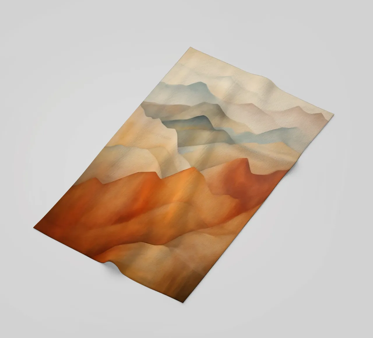 Paesaggio montano con i colori della terra telo mare da Imagine