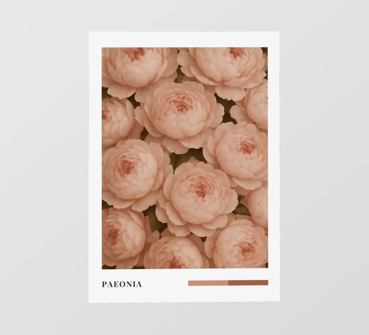 Delicate Peony Blossom Pattern telo in pvc da Mosaic Dialogue