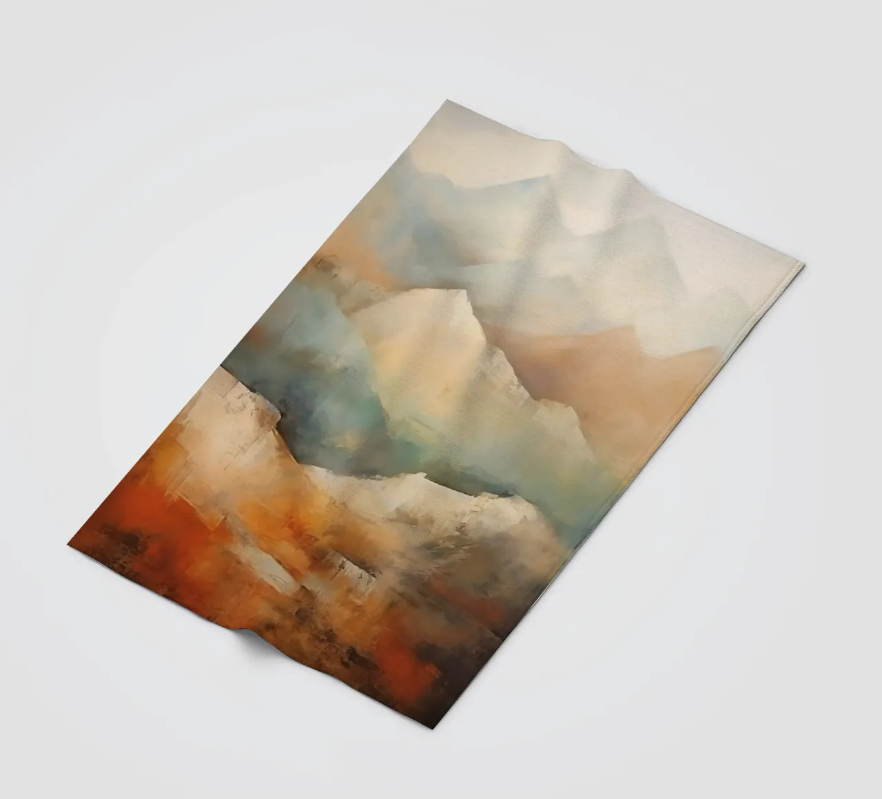 Paesaggio montano con i colori della terra coperta in pile da Imagine