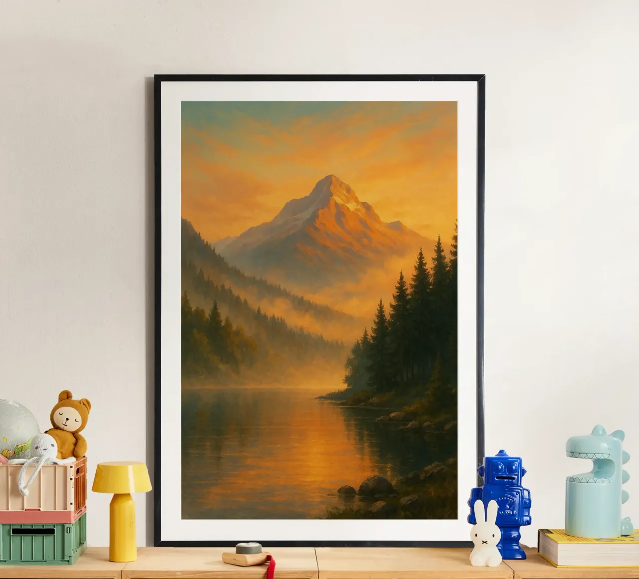 Golden Hour on the Tranquil Peaks carta hahnemühle da Mosaic Dialogue