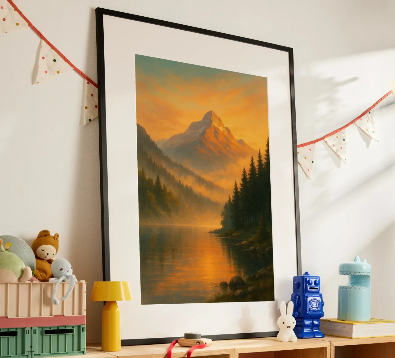 Golden Hour on the Tranquil Peaks carta hahnemühle da Mosaic Dialogue