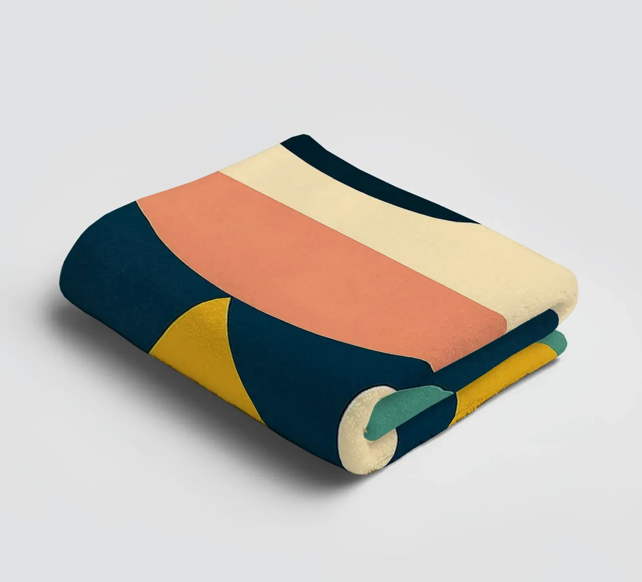 Mid-Century Modern Abstraction asciugamano da bagno da Mosaic Dialogue