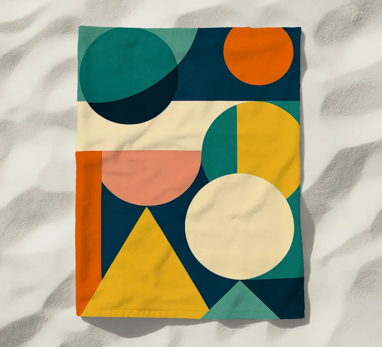 Mid-Century Modern Abstraction telo mare da Mosaic Dialogue