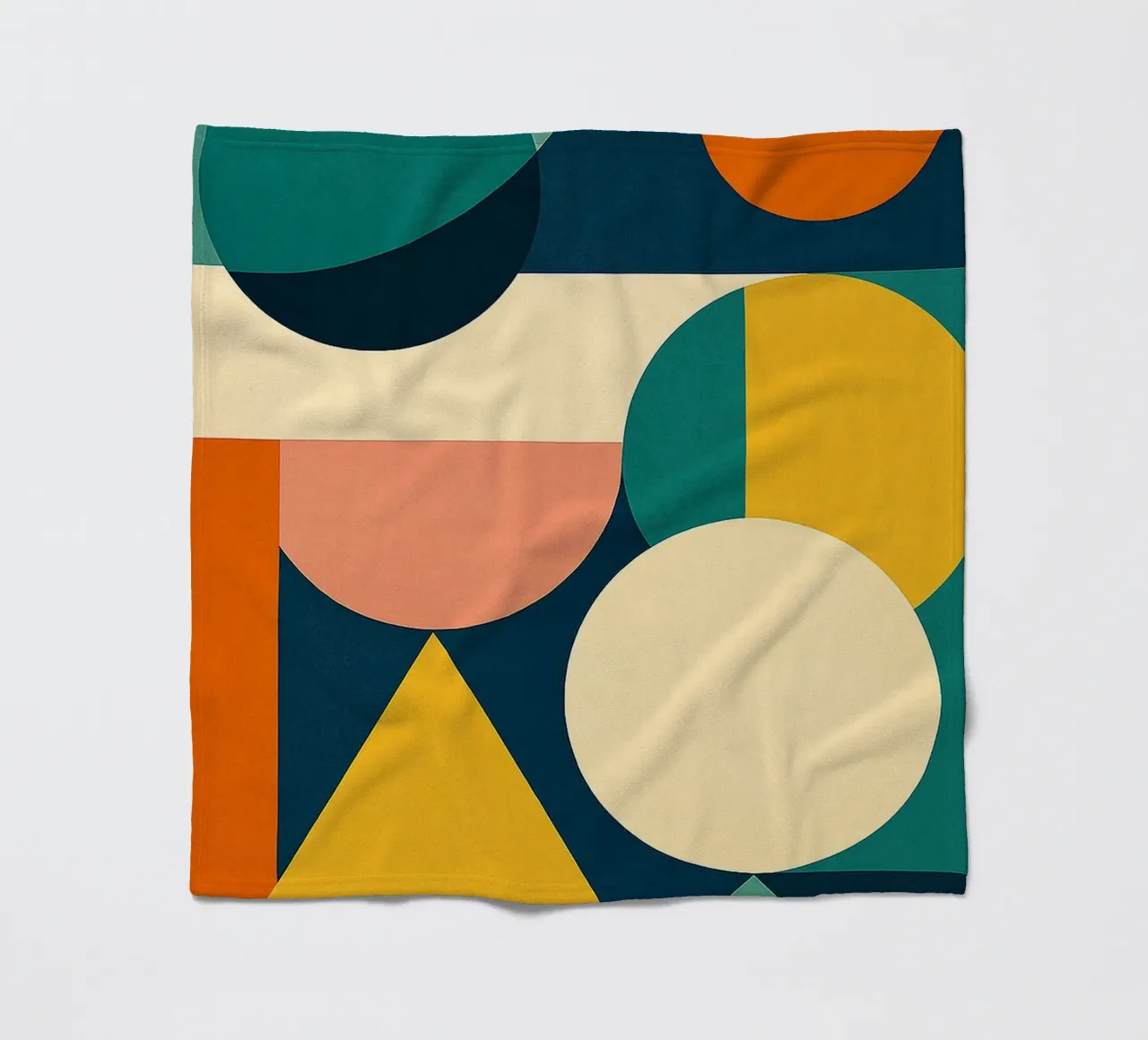 Mid-Century Modern Abstraction coperta in pile da Mosaic Dialogue