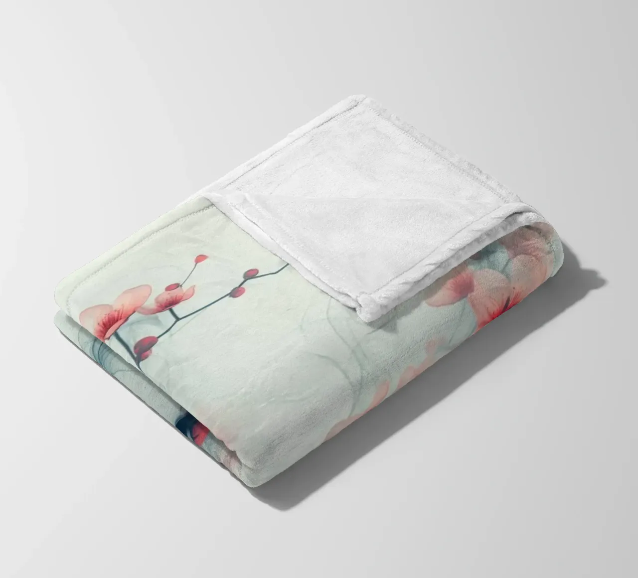 Bloesem rood coperta in pile da Imagine
