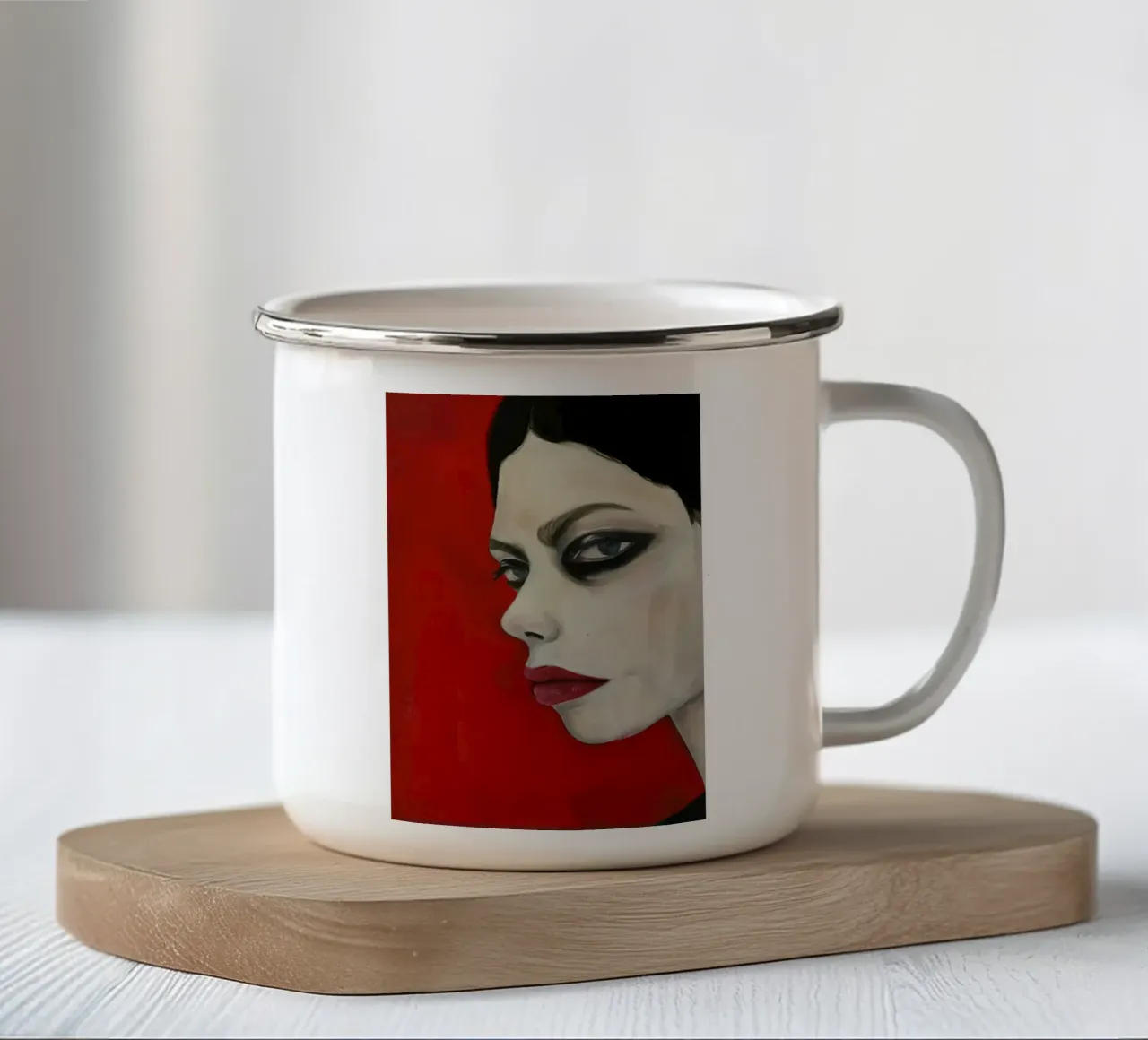 Arte da parete di Imagine tazza in smalto da Imagine