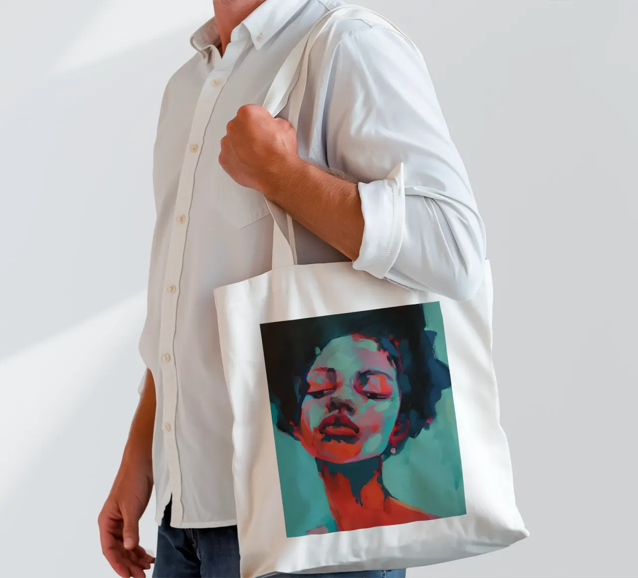 Women's portrait tote bag by Imagine
